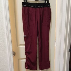 Koi Lite Petite Burgundy Drawstring  Scrub Pants